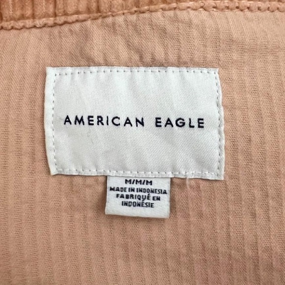 Distressed cropped corduroy shacket - Picture 5 of 5